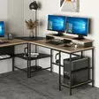 Skrivbord Hanah Home Greta Matte Svart Spånskiva 180x74x60 cm - Skrivbord - 8684282258490 - 8