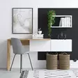 Skrivbord, vit ek, 145 cm bred, tålig, modern design - Bord - 8683743537150 - 2
