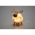 Puinen poro LED-valoilla Finnlumor - Suloinen pehmeä porokoriste 20 LED-valolla ja ajastimella - LED-ljus och lyktor - 6410416575520 - 2