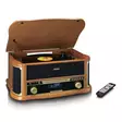 Retro skivspelare i trä med Bluetooth®, DAB+/FM-radio, USB-kodning, CD-spelare, kassettspelare och inbyggda högtalare - Skivspelare och nålar - 8711902082910 - 25