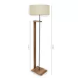 Golvlampa Opviq AYD-2825 Beige Trä 21 x 38 cm 110 cm 29 x 25 cm 150 cm - Golv- och bordslampor - 8682870730250 - 2