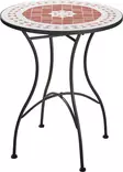 Runt bistrobord med mosaik, svart metall, 60 cm - Hushållsprodukter - 8721037837750 - 1