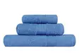 Handduksset (3 delar), blå, 30 x 50 cm, 50 x 90 cm, 70 x 140 cm, mjuk, hållbar, maskintvättbar - Handdukar - 8681181798560 - 2