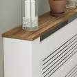 Radiatorskydd Hanah Home Termora Valnöt Vit Spånskiva 112x82x30 cm - Skåp och byråer - 8684283803460 - 4