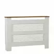 Radiatorskydd Hanah Home Termora Valnöt Vit Spånskiva 112x82x30 cm - Skåp och byråer - 8684283803460 - 1