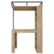 Matbord Hanah Home JA117 Valnöt Svart Spånskiva 120x198,8x55,6 cm - Matbord - 8684283498390 - 8