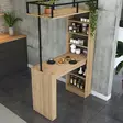 Matbord Hanah Home JA117 Valnöt Svart Spånskiva 120x198,8x55,6 cm - Matbord - 8684283498390 - 3