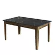 Matbord Hanah Home Milan 518 Valnöt Svart Spånskiva 145x75x88 cm - Matbord - 8683743327300 - 1