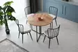Matbord Hanah Home Yaprak Furu Spånskiva 100x72x100 cm - Matbord - 8683342538800 - 2