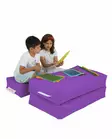 Sittsäck Atelier del Sofa Kids Double Seat Lila Polyester 100x50x40 cm - Saccosäckar - 8683743039890 - 8