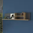 Vägghylla Hanah Home AE103 Valnöt Antracit Spånskiva 120x25x19,8 cm - Vägghyllor - 8683742031550 - 2