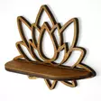 Vägghylla Hanah Home Raf264 Valnöt Plywood 33x26x10 cm - Vägghyllor - 8684282095750 - 4
