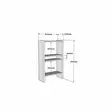 Bokhylla Hanah Home Pera Vit Spånskiva 52,4x90x22 cm - Bokhyllor - 8681875683370 - 1