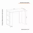 Skrivbord Hanah Home Netenya Vit Spånskiva 90x74x40 cm - Skrivbord - 8681181674680 - 6