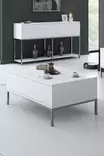Soffbord Hanah Home Lord Vit Silver Spånskiva 90x40x60 cm - Soffbord - 8684282484110 - 2