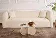 Soffbord Hanah Home Aeris Travertine Härdat Glas Spånskiva 75x35x75 cm - Soffbord - 8684283687640 - 3