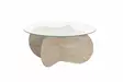 Soffbord Hanah Home Aeris Travertine Härdat Glas Spånskiva 75x35x75 cm - Soffbord - 8684283687640 - 1