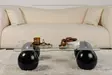 Soffbord Nordure Noxa Svart Härdat Glas Polyuretan 120x30x80 cm - Soffbord - 8684283730070 - 3