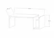 Soffbord Hanah Home Memo Travertine Spånskiva 86,8x32,4x50 cm - Soffbord - 8684283030910 - 1