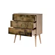Byrå Hanah Home Trio Sonoma Ek Spånskiva 80x90x40 cm - Byråer och skåp - 8681875341010 - 5
