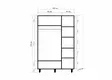Garderob Hanah Home Mode 220 Sonoma Ek Spånskiva 135x192x52 cm - Garderober - 8681875381030 - 5