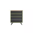 Byrå Hanah Home Suvera Ek Antracit Spånskiva 70x86x40 cm - Byråer och skåp - 8683743190270 - 1