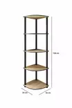 Bokhylla Hanah Home 5 Corner Ek MDF 34x139x34 cm - Bokhyllor - 8684283348640 - 4