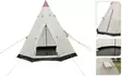Tält TIPI 2-3 personers tält 250x250x240cm beige PU 2000mm - Tält, skydd, hängmattor - 8720573923330 - 1