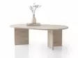 Soffbord Hanah Home Oscar Travertin Spånskiva 128x42x80 cm - Soffbord - 8684283747290 - 2