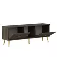 TV-bänk Hanah Home Cey Valnöt Spånskiva 120x30x45 cm - TV-bänkar - 8683742102250 - 4