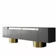 TV-bänk Hanah Home Bohem Antracit Guld Spånskiva 180x50x30 cm - TV-bänkar - 8684283557110 - 1