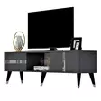 TV-bänk Hanah Home Vania Antracit Silver Spånskiva 150x29,6x50 cm - TV-bänkar - 8683742035060 - 4
