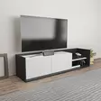 TV-bänk Hanah Home Krog Antracit Vit Spånskiva 160x35x36,8 cm - TV-bänkar - 8683743123810 - 3