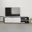 TV-bänk Hanah Home Krog Antracit Vit Spånskiva 160x35x36,8 cm - TV-bänkar - 8683743123810 - 2