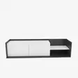TV-bänk Hanah Home Krog Antracit Vit Spånskiva 160x35x36,8 cm - TV-bänkar - 8683743123810 - 1