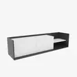 TV-bänk Hanah Home Krog Antracit Vit Spånskiva 160x35x36,8 cm - TV-bänkar - 8683743123810 - 5