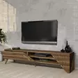 TV-bänk Hanah Home Beril 2 Valnöt Spånskiva 180x37x40 cm - TV-bänkar - 8684282190950 - 3