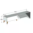 TV-bänk Hanah Home Beril 2 Valnöt Spånskiva 180x37x40 cm - TV-bänkar - 8684282190950 - 1