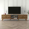 TV-bänk Hanah Home Walnut Valnöt Spånskiva 180x44x35 cm - TV-bänkar - 8681875184310 - 2