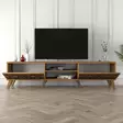 TV-bänk Hanah Home Walnut Valnöt Spånskiva 180x44x35 cm - TV-bänkar - 8681875184310 - 4