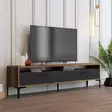 TV-bänk Hanah Home Istanbul 2 Valnöt Antracit Spånskiva 180x35x47 cm - TV-bänkar - 8684282191100 - 4