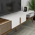 TV-bänk Hanah Home Milan Alt Valnöt Vit Spånskiva 180x40x35 cm - TV-bänkar - 8683742130550 - 4