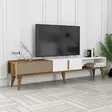 TV-bänk Hanah Home Milan Alt Valnöt Vit Spånskiva 180x40x35 cm - TV-bänkar - 8683742130550 - 3