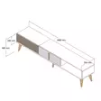 TV-bänk Hanah Home Milan Alt Valnöt Vit Spånskiva 180x40x35 cm - TV-bänkar - 8683742130550 - 1