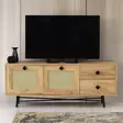 TV-bänk Hanah Home Hapsiyas 140 Ek Spånskiva 140x60x40 cm - TV-bänkar - 8682870168640 - 2