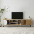 TV-bänk Hanah Home Fiona Ek Vit Spånskiva 180x48x35,6 cm - TV-bänkar - 8683743798230 - 4