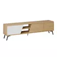 TV-bänk Hanah Home Fiona Ek Vit Spånskiva 180x48x35,6 cm - TV-bänkar - 8683743798230 - 1