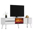 TV-bänk Hanah Home Vania Vit Silver Spånskiva 150x50x29,6 cm - TV-bänkar - 8684282428510 - 4