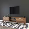 TV-bänk Hanah Home A9 221 Valnöt Spånskiva 180x48,6x35 cm - TV-bänkar - 8681875462470 - 2