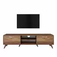 TV-bänk Hanah Home A9 221 Valnöt Spånskiva 180x48,6x35 cm - TV-bänkar - 8681875462470 - 1